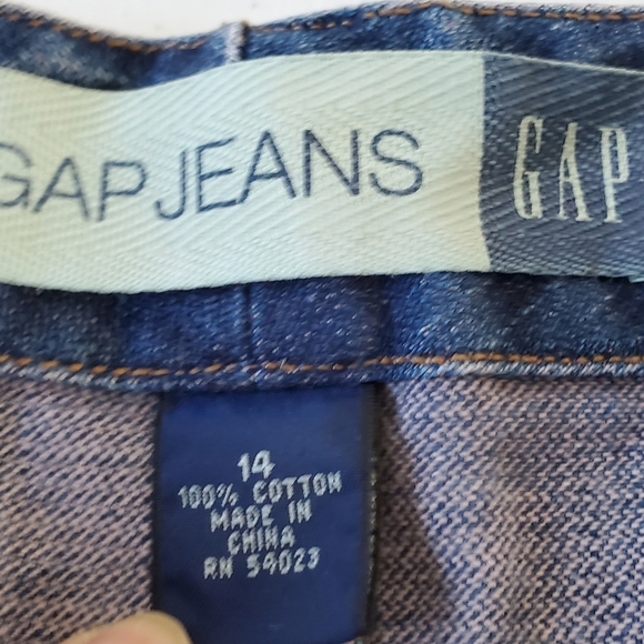 Gap Jeans Denim Maxi Skirt Size 14 Cotton Button Front Modest Office Boho Y2K - Picture 8 of 9